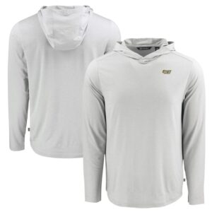 Men's Cutter & Buck Gray VCU Rams Coastline Epic Comfort Eco Recycled Long Sleeve Hoodie T-Shirt