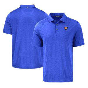 Men's Cutter & Buck Blue Illinois Fighting Illini Coastline Epic Comfort Eco Recycled Polo