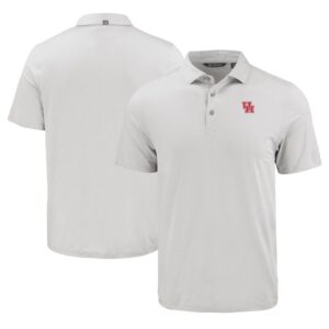 Men's Cutter & Buck Gray Houston Cougars Coastline Epic Comfort Eco Recycled Polo