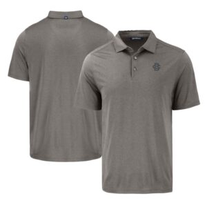 Men's Cutter & Buck Gray Boston College Eagles Coastline Epic Comfort Eco Recycled Polo