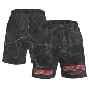 Men's Contenders Clothing  Black Anchorman Sex Panther Mesh Shorts