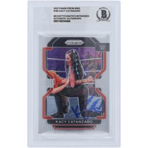 Katana Chance WWE Autographed 2022 Panini Prizm #185 Beckett Fanatics Witnessed Authenticated Card