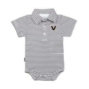 Infant Garb Charcoal/White Vanderbilt Commodores Carson Polo Bodysuit