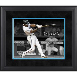 Tim Anderson Miami Marlins Facsimile Signature Framed 11" x 14" Spotlight Photograph