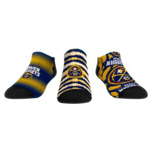 Youth Rock Em Socks Denver Nuggets Make Some Noise 3-Pack Low-Cut Socks