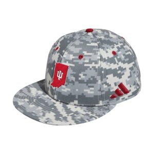 Men's adidas  Camo Indiana Hoosiers On-Field Fitted Baseball Hat