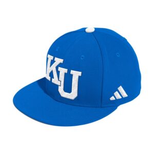 Men's adidas  Royal Kansas Jayhawks On-Field Fitted Baseball Hat
