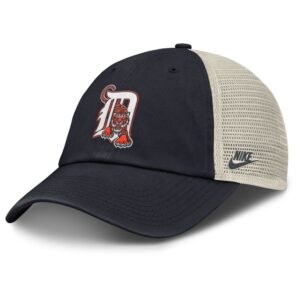 Men's Nike Navy/Natural Detroit Tigers Cooperstown Collection Club Trucker Adjustable Hat
