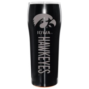 The Memory Company Black Iowa Hawkeyes Pinnacle Design 24oz. Laser Etch Gripper Tumbler