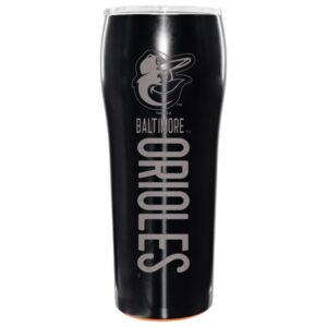 The Memory Company Black Baltimore Orioles Pinnacle Design 24oz. Laser Etch Gripper Tumbler