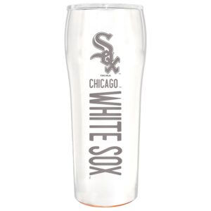 The Memory Company White Chicago White Sox Pinnacle Design 24oz. Laser Etch Gripper Tumbler