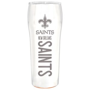 The Memory Company White New Orleans Saints Pinnacle Design 24oz. Laser Etch Gripper Tumbler