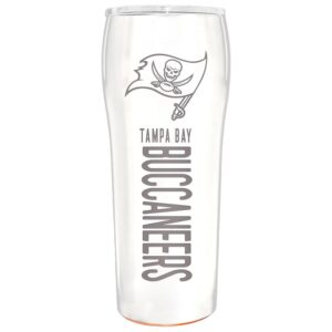 The Memory Company White Tampa Bay Buccaneers Pinnacle Design 24oz. Laser Etch Gripper Tumbler