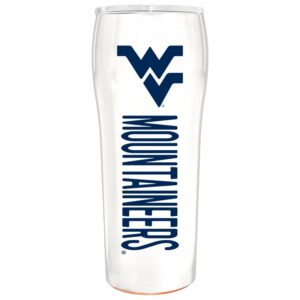 The Memory Company White West Virginia Mountaineers Pinnacle Design 24oz. Direct Print Gripper Tumbler