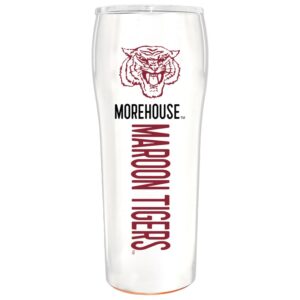 The Memory Company White Morehouse Maroon Tigers Pinnacle Design 24oz. Direct Print Gripper Tumbler