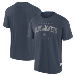 Men's Fanatics Navy Columbus Blue Jackets Elements Weathered Tonal Future Ground T-Shirt