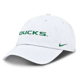 Men's Nike White Oregon Ducks Core Club Mascot Wordmark Adjustable Hat