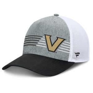 Men's Fanatics Heather Gray/Black Vanderbilt Commodores Profile Trucker Adjustable Hat