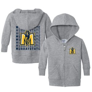 Infant Chad & Jake Heather Gray Murray State Racers Retro Full-Zip Hoodie Sweatshirt