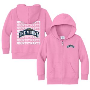 Toddler Chad & Jake Pink Mount St. Mary's Mountaineers Retro Full-Zip Hoodie Sweatshirt
