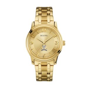 Men's Bulova Virginia Cavaliers Gold-Tone Watch