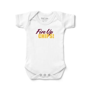 Newborn & Infant Chad & Jake White Central Michigan Chippewas Fire Up Logo Bodysuit