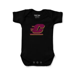 Newborn & Infant Chad & Jake Black Central Michigan Chippewas  Logo Bodysuit