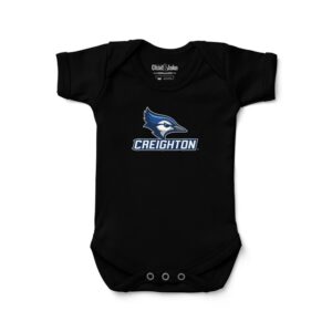 Newborn & Infant Chad & Jake Black Creighton Bluejays Secondary Logo Bodysuit