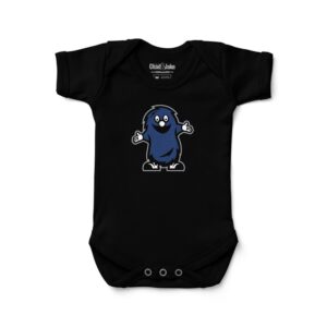 Newborn & Infant Chad & Jake Black Xavier Musketeers Blue Blob Logo Bodysuit
