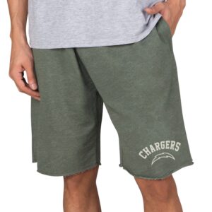 Men's Concepts Sport Green Los Angeles Chargers Mainstream Tri-Blend Shorts