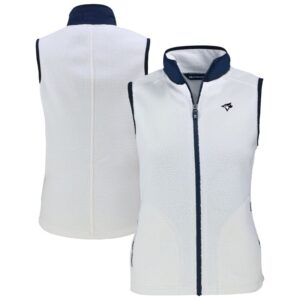 Women's Cutter & Buck White Toronto Blue Jays Cascade Eco Sherpa Fleece Vest