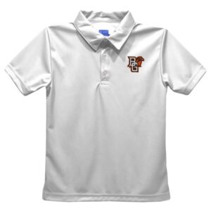 Toddler Vive La Fete  White Bowling Green St. Falcons Solid Polo