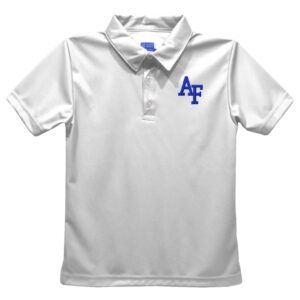 Youth Vive La Fete  White Air Force Falcons Solid Polo