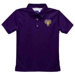 Youth Vive La Fete Purple West Chester Golden Rams Solid Polo