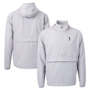 Men's Cutter & Buck Gray South Florida Bulls Charter Eco Recycled Half-Zip Anorak Jacket