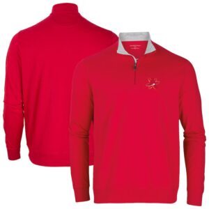 Men's Red Albuquerque Isotopes Alumni Quarter-Zip Pullover Top