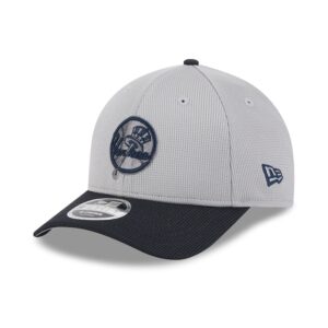 Men's New Era  Gray/Navy New York Yankees 2025 Batting Practice 9FORTY M-Crown Adjustable Hat