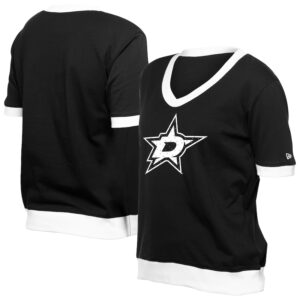 Women's New Era Black Dallas Stars Game Day Rhinestuds T-Shirt