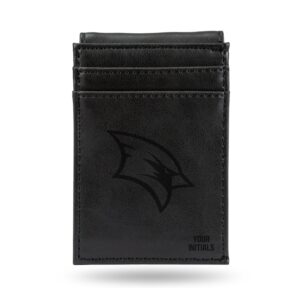Black Saginaw Valley State Cardinals Personalized Front Pocket Wallet