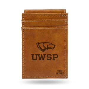 Brown Wisconsin-Stevens Point Pointers Personalized Front Pocket Wallet