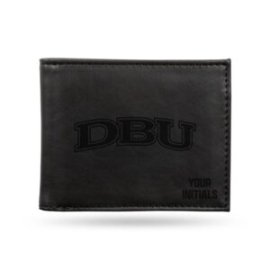 Black Dallas Baptist Patriots Personalized Billfold Wallet