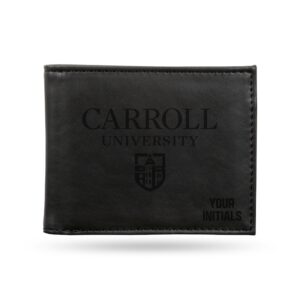 Black Carroll University Pioneers Personalized Billfold Wallet