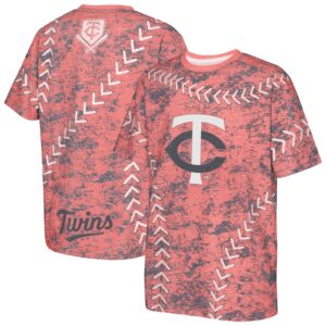Youth Red Minnesota Twins Slide Score Bold T-Shirt