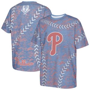 Youth Royal Philadelphia Phillies Slide Score Bold T-Shirt
