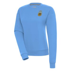 Women's Antigua Powder Blue Argentina National Team Victory Pullover Sweatshirt