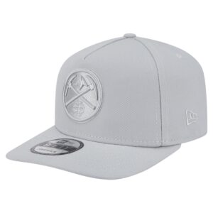 Men's New Era  Gray Denver Nuggets Colorpack A-Frame Pinch Front 9FIFTY Snapback Hat
