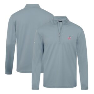 Men's Levelwear Gray USMNT Heron Quarter-Zip Pullover Top