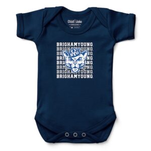 Infant Chad & Jake Navy BYU Cougars Retro Bodysuit