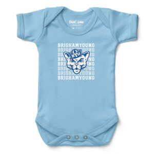 Infant Chad & Jake Light Blue BYU Cougars Retro Bodysuit