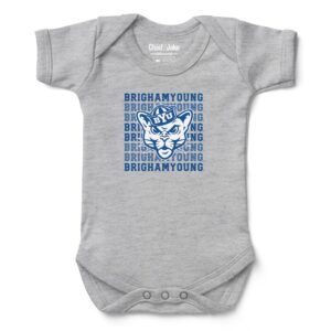 Infant Chad & Jake Heather Gray BYU Cougars Retro Bodysuit